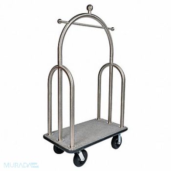 CSL Bellmans Cart Stainlss Gray Carpet 2 in, 10K380