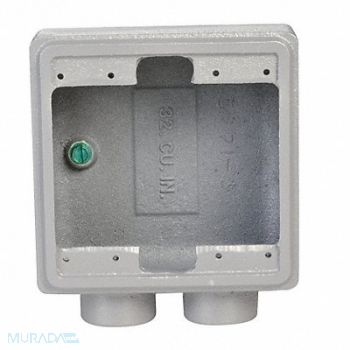 APPLETON ELECTRIC Weatherproof Box 2Inlet 3/4 Hub 32cu. in, 10H421