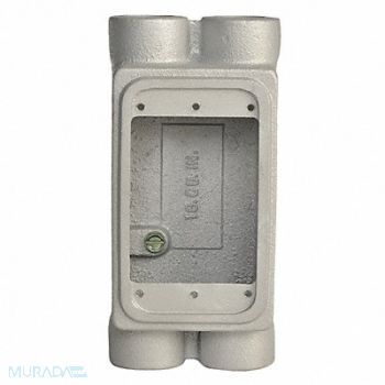 APPLETON ELECTRIC Weatherproof Box 4Inlet 1/2in Hub Iron, 10L137