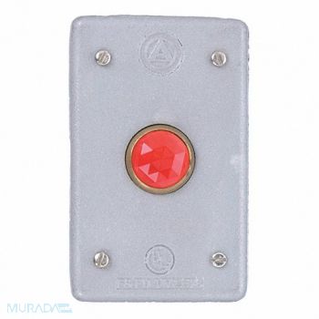 APPLETON ELECTRIC Weatherproof Cover with Red Jewel, 10L157