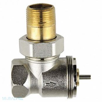 GRAINGER APPROVED Thrmosttic Radiator Vlve Angl 1/2 FPT, 10L948