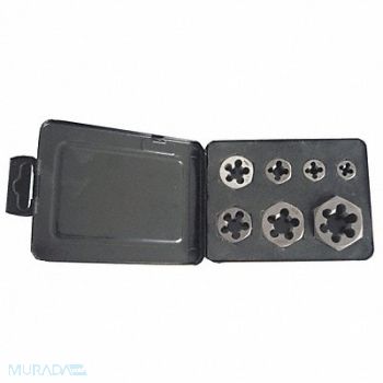 WESTWARD Hex Rethreading Die Set Std 20 Pc, 10M991