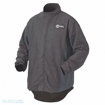 MILLER ELECTRIC Welding Jacket L 30 Black/Navy, 10N009