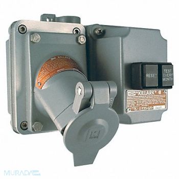 HUBBELL GFCI Receptacle 2Gng 20 A Alum 5-20R, 10N034