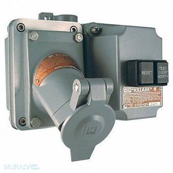 HUBBELL GFCI Receptacle 2Gng 20 A Alum 5-20R, 10N035