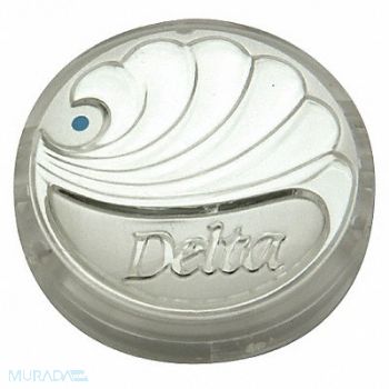 DELTA Faucet Handle Buttons Cold Acrylic PK10, 10N721