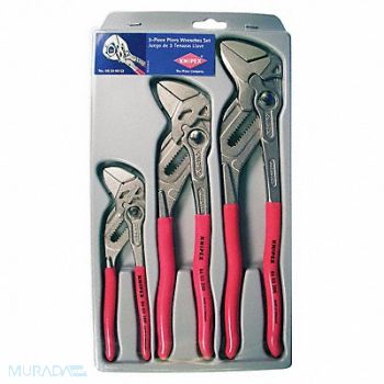 KNIPEX Plier Wrench Set Dipped 3 Pcs, 10N811