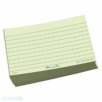 RITE IN THE RAIN Index Cards Ruled 3 x 5 PK100, 10R345
