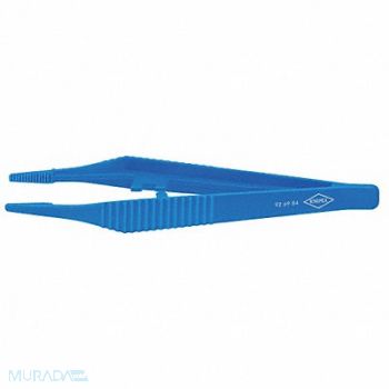 KNIPEX Plastic Tweezers Straight Serrated 5-1/4, 10U076