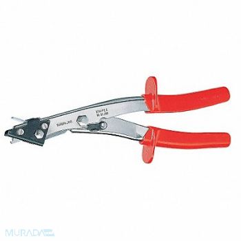 KNIPEX Sheet Metal Nibbler 11 InL 2.0mm Cut Red, 10U128