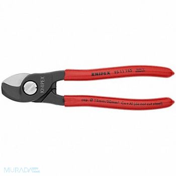 KNIPEX Cable Shears 6-1/2 In L 1/0 AWG Red, 10U145