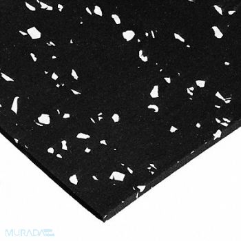 GRAINGER APPROVED K5263 Recycled Rubber Sheet 60A 4 x12 x0.25, 10U476