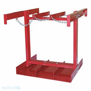 DAYTON Cylinder Caddy Forklift Red, 10U481