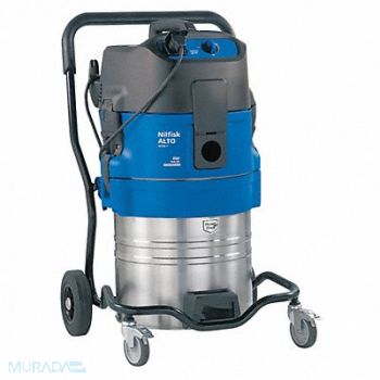 NILFISK Built-In Pump Shop Vacuum 19 gal Steel, 10W854