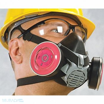 MSA Half Mask Respirator Silicone Black, 10X303