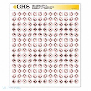 GHS SAFETY Label Gas Cylinder Gloss Paper PK1820, 10X356
