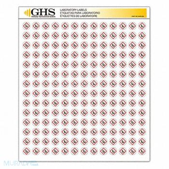 GHS SAFETY Label Skull and Crossbones Gloss PK1820, 10X362