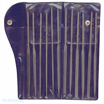 WESTWARD Needle File Set 1 Cut 7.2 In 12 Pc, 10Z664