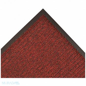 NOTRAX D9159 Carpeted Runner Red/Black 3ft. x 10ft., 6MRX2