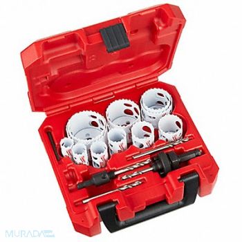 MILWAUKEE Hole Cutter Kit Saw Range 7/8 to 1-3/8, 11C839