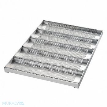 CHICAGO METALLIC Sub Sandwich Roll Pan 5 Moulds, 11K102