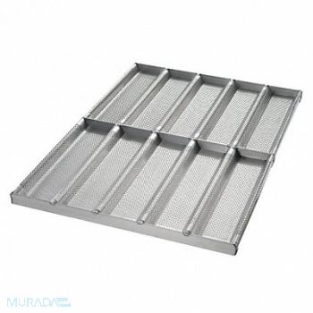 CHICAGO METALLIC Sub Sandwich Roll Pan 10 Moulds, 11K103