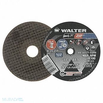 WALTER SURFACE TECHNOLOGIES Cut-Off Wheel T1 4x1/16x3/8, 32WK85