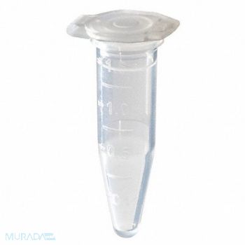 LAB SAFETY SUPPLY Microcent Tube 1.5mL Sterile PP PK1000, 11L818