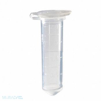 LAB SAFETY SUPPLY Microcent Tube 2mL Sterile PP PK1000, 11L819
