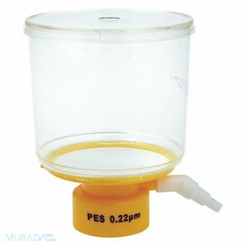 LAB SAFETY SUPPLY 500mL Bottle Top Filter 0.22um 75mm PK24, 11L840