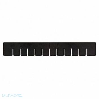 QUANTUM STORAGE SYSTEMS Divider Black PPC 17 1/2 in PK6, 11M584