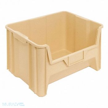 QUANTUM STORAGE SYSTEMS Bin Ivory Polyethylene 12 7/16 in, 11M622