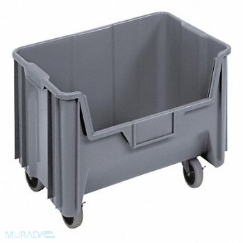 QUANTUM STORAGE SYSTEMS G2979 Mobile Bin Gray Polyethylene 12 7/16 in, 11M626