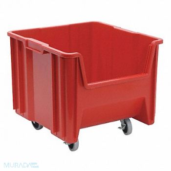 QUANTUM STORAGE SYSTEMS G2981 Mobile Bin Red Polyethylene 12 1/2 in, 11M634