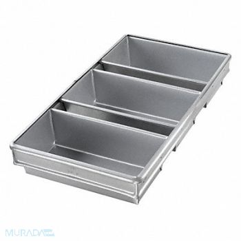 CHICAGO METALLIC Bread Pan 3-Strap 9x4-1/2, 11M717