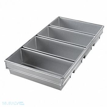 CHICAGO METALLIC Bread Pan 4-Strap 12x5, 11M725
