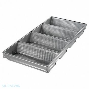 CHICAGO METALLIC Hearth Bread Pan 4-Strap, 11M744