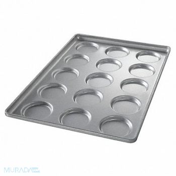 CHICAGO METALLIC Hamburger Bun/MuffinTop/Cookie Pan 15-On, 11M757