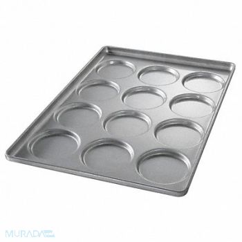 CHICAGO METALLIC Hamburger Bun/MuffinTop/Cookie Pan 12-On, 11M758