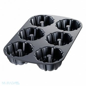 CHICAGO METALLIC Cake Pan 4 Inch 6 Molds, 11M840