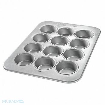 CHICAGO METALLIC Large Muffin Pan 12 Moulds, 11M852