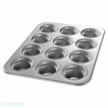 CHICAGO METALLIC Large Crown Muffin Pan 12 Moulds, 11M861