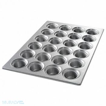 CHICAGO METALLIC Large Crown Muffin Pan 24 Moulds, 11M864