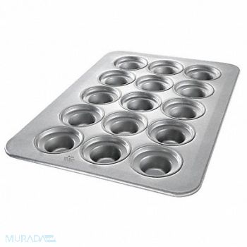 CHICAGO METALLIC Large Crown Muffin Pan 24 Moulds, 11M865