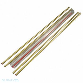 PENBERTHY Glass Rod Kit Red Line 3/4In Dia 9In L, 11N062