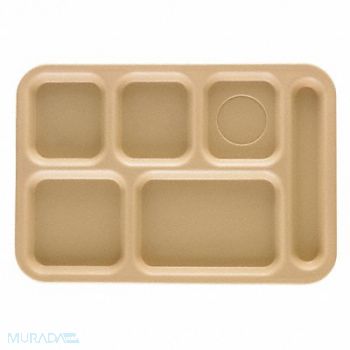 CAMBRO Tray w/ Compartments 10x14 Tan, 11N693