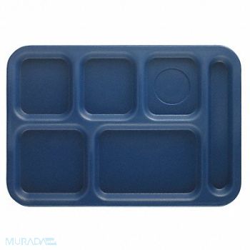 CAMBRO Tray w/ Compartments 10x14 Navy Blue, 11N694
