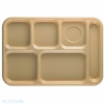 CAMBRO Tray w/ Compartments 10x14 Beige, 11N696
