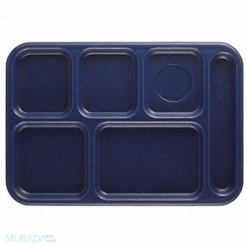 CAMBRO Tray w/ Compartments 10x14 Navy Blue, 11N697