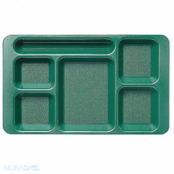 CAMBRO Tray w/ Compartments 9x15 Green, 11N699